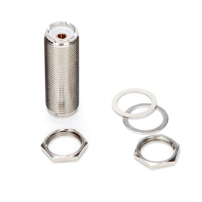 TLS.eagle SO-239/PL259 UHF Bulkhead Connector UHF Female to Female RF Coaxial Adapter Pack of 5 - Image 2